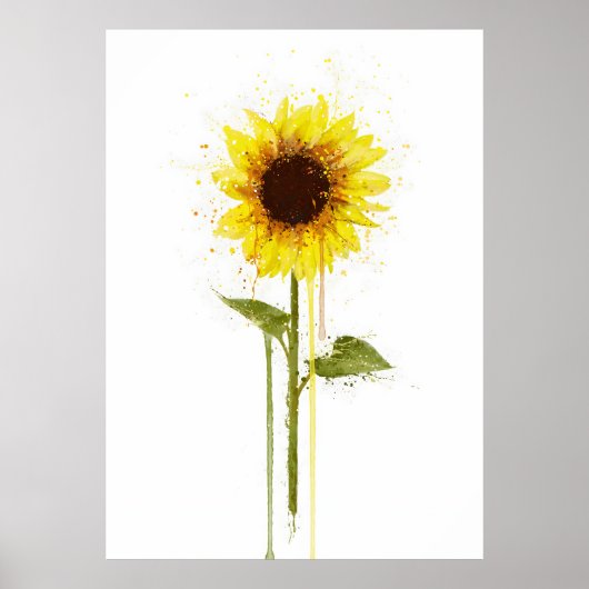 Zonnebloem Poster (Voorkant)