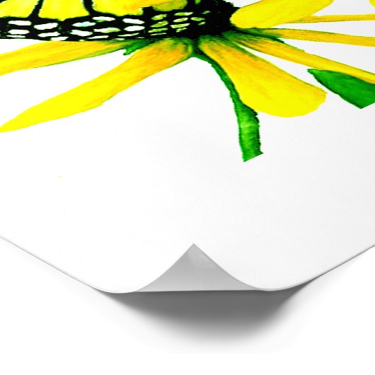 Zonnebloem Poster (Hoek)