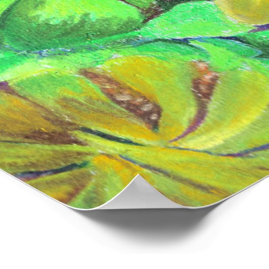 Zonnebloem Poster (Hoek)