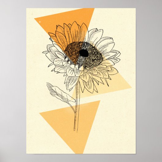 Zonnebloem Poster (Voorkant)