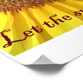 Zonnebloem Poster (Hoek)