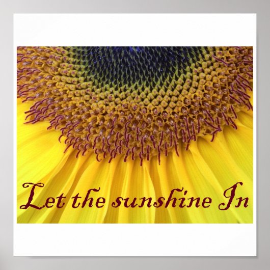 Zonnebloem Poster (Voorkant)
