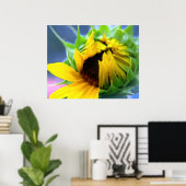 Zonnebloem Poster (Thuiskantoor)