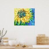 Zonnebloem Poster (Keuken)