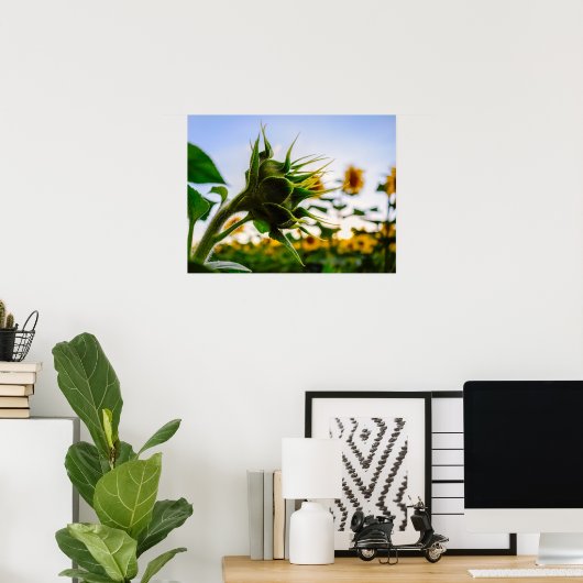 Zonnebloem Poster (Thuiskantoor)