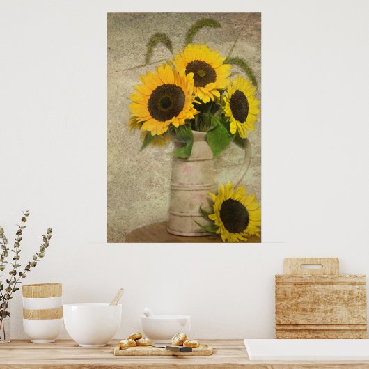 Zonnebloem Poster (Keuken)