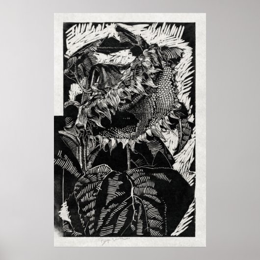 Zonnebloem Poster (Voorkant)