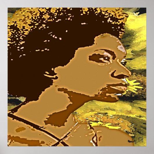 zonnebloem poster (Voorkant)