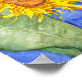 Zonnebloem Poster (Hoek)