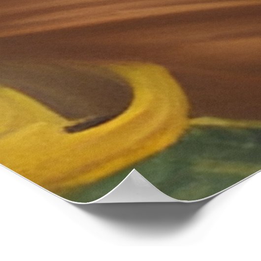 Zonnebloem Poster (Hoek)