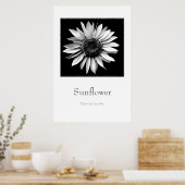 'Zonnebloem' Poster (Keuken)