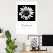 'Zonnebloem' Poster (Thuiskantoor)