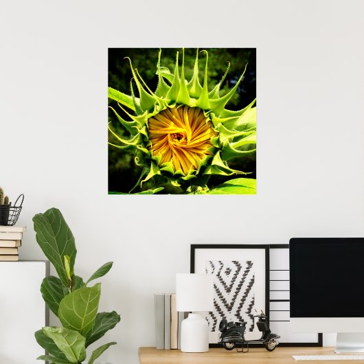 Zonnebloem Poster (Thuiskantoor)