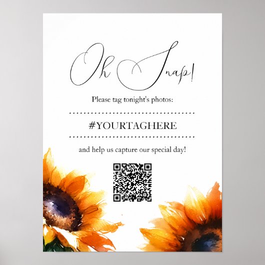 Zonnebloem Poster (Voorkant)