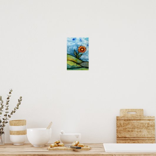 Zonnebloem Poster (Keuken)