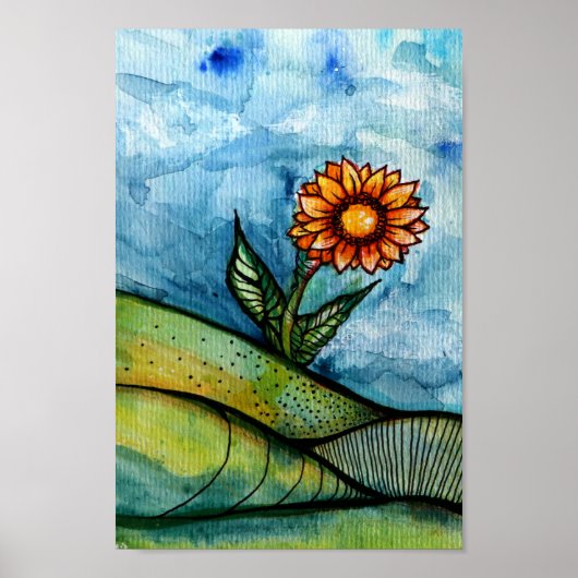 Zonnebloem Poster (Voorkant)