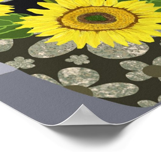 Zonnebloem Poster (Hoek)