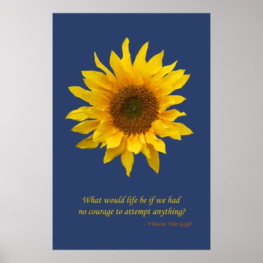 Zonnebloem Poster afdrukken (Voorkant)