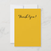 Zonnebloem Power Zonnebloem en Vaas Bedankkaart (Achterkant)