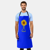 Zonnebloem Power Zonnebloem en Vaas Schort (Gedragen)
