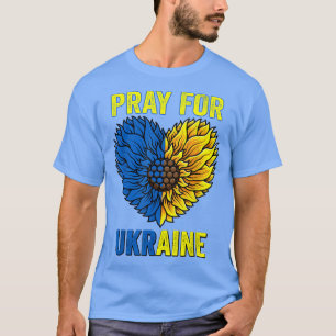 Zonnebloem Praag voor Oekraïne Vlag bij Oekraïne T-shirt