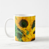 Zonnebloem Prachtige Fotobloem Veldmonogram Koffiemok (Links)