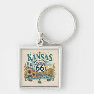 Zonnebloem Prairie Route 66 Kansas Queen Charme Sleutelhanger