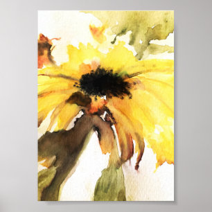 Zonnebloem Premium Canvas Gloss-Poster (5x7) Poster