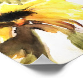 Zonnebloem Premium Canvas Gloss-Poster (5x7) Poster (Hoek)