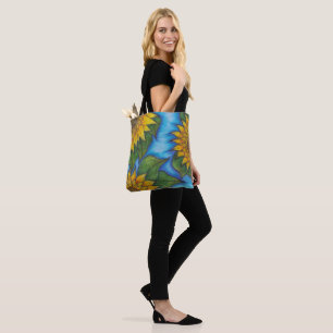 Zonnebloem Print Herbruikbare Canvas tas Eco-vrien