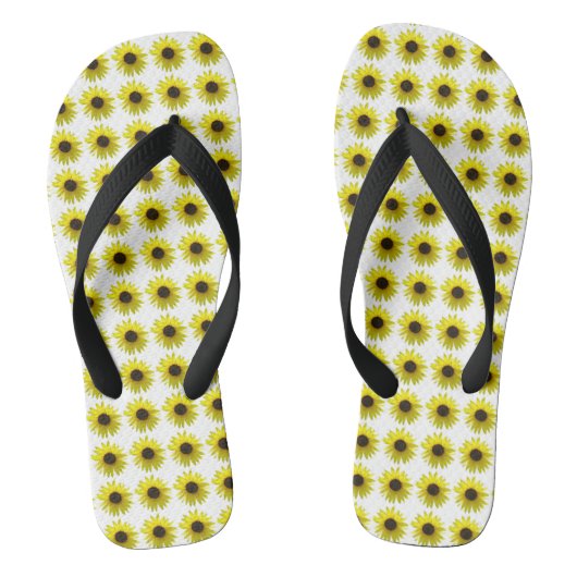 Zonnebloem Print Teenslippers (Voetbed)