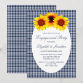 Zonnebloem Pset Engagement Party Kaart (Voorkant / Achterkant)