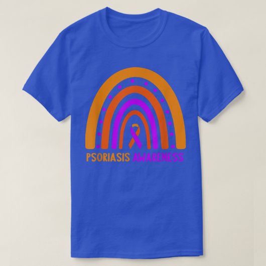 Zonnebloem Psoriasis Bewustmakingsmaand Sinaasappe T-shirt (Design voorkant)