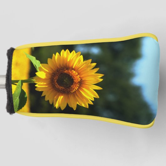 Zonnebloem Putter Golfheadcover (Voorkant)