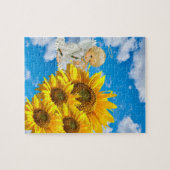 Zonnebloem Puzles Baby Angel Floral Legpuzzel (Horizontaal)
