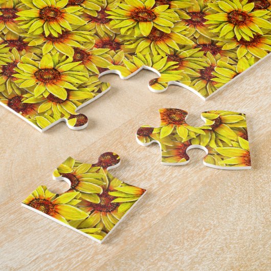 Zonnebloem Puzzel (Zijkant)