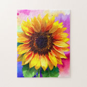 Zonnebloem Puzzel - Levendige Bloemen van Vreugde (Verticaal)