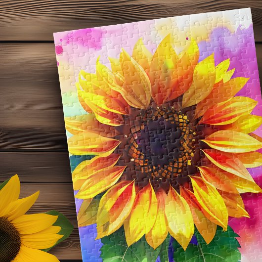 Zonnebloem Puzzel - Levendige Bloemen van Vreugde