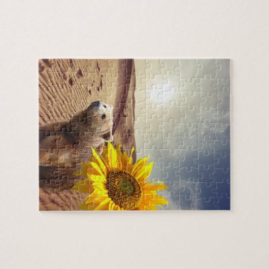 Zonnebloem Puzzels Beer Floral (Horizontaal)