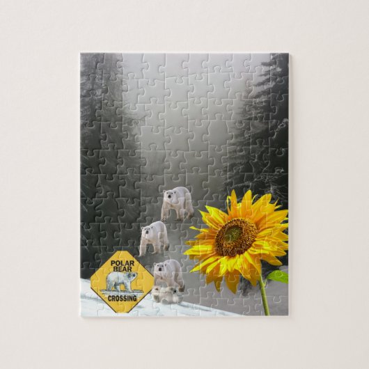 Zonnebloem Puzzels Beer Floral (Verticaal)