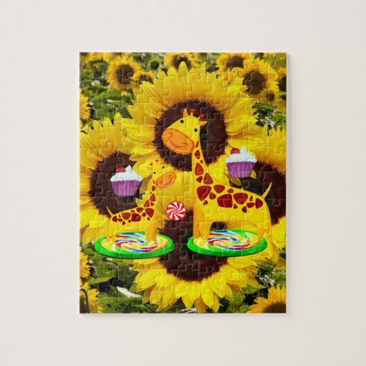 Zonnebloem Puzzels Giraffe (Verticaal)