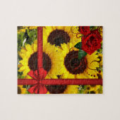 Zonnebloem Puzzels Red Rose Bow (Horizontaal)
