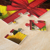 Zonnebloem Puzzels Red Rose Bow (Zijkant)