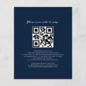 Zonnebloem QR-code All-in-One Trouwuitnodiging (Achterkant)