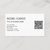 Zonnebloem QR-code Visitekaartje (Achterkant)