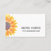 Zonnebloem QR-code Visitekaartje (Voorkant)