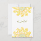 Zonnebloem R.S.V.P. RSVP Kaartje (Voorkant)