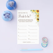 Zonnebloem Raad eens hoe oud ze was Flyer (Enkel)