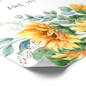 Zonnebloem Raad eens hoeveel kissons-schoen Poster (Hoek)