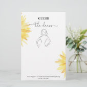 Zonnebloem Raad het jurk vrijgezellenfeest spel (Staand voorkant)